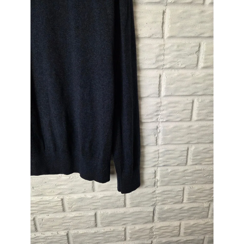 Banana Republic Sweater Mens L Tall Silk Cotton Cashmere V Neck Pullover Soft